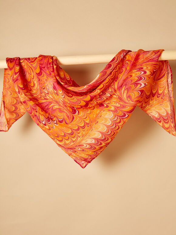 70s Style Swirl Scarf | Apricot Clothing