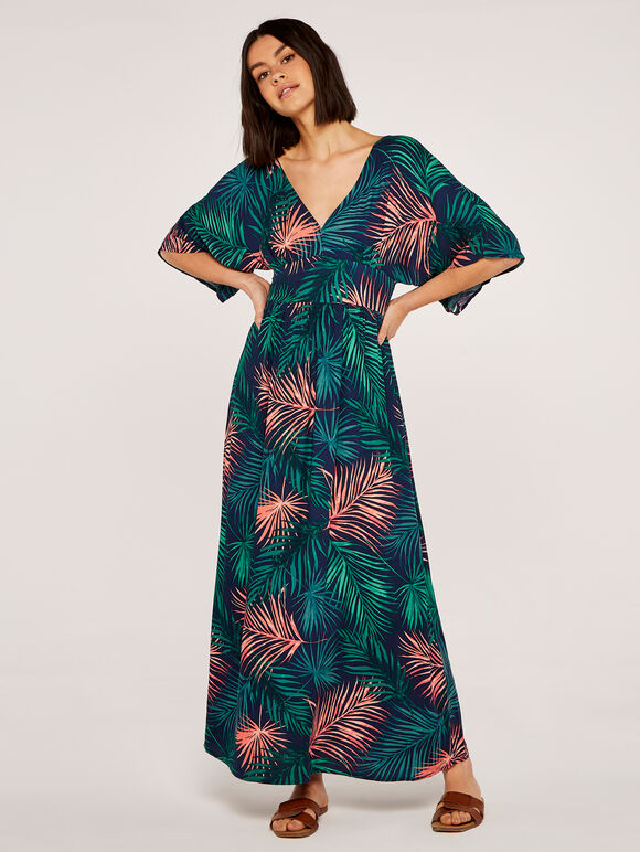 Tropical Leaf Maxi Dress | Apricot Clothing