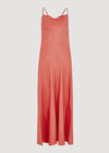 Backless Satin Maxi Dress, Red, large