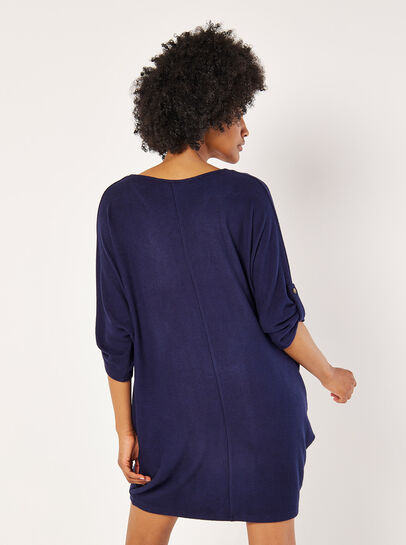 Soft-Touch Cocoon Mini Dress