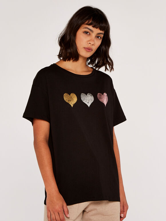 Iridescent Hearts Tshirt | Apricot Clothing