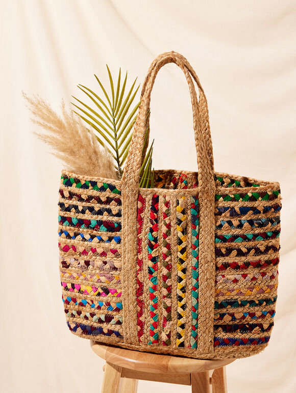 Recycled Jute Tote Bag | Apricot Clothing
