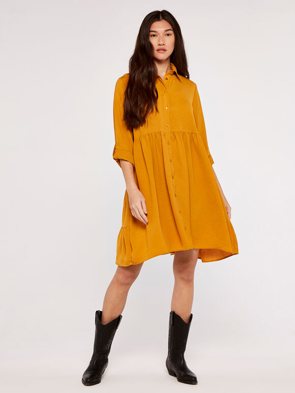 Tiered Swing Shirt Dress | Apricot Clothing
