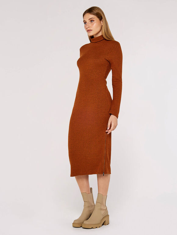 High Neck Midi Dress | Apricot Clothing