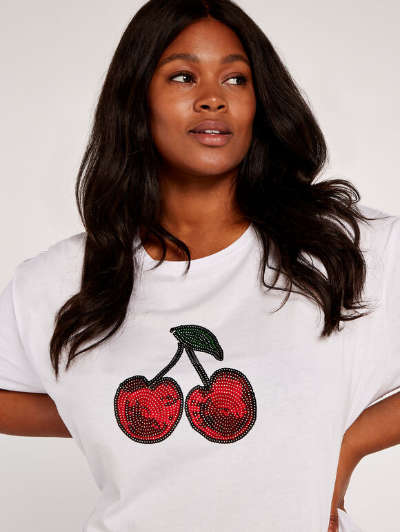 Curve Cherry T-Shirt | Apricot Clothing