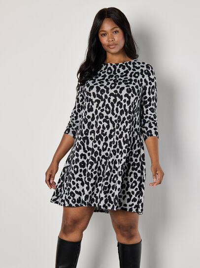 Curve Soft Touch Cheetah Mini Dress