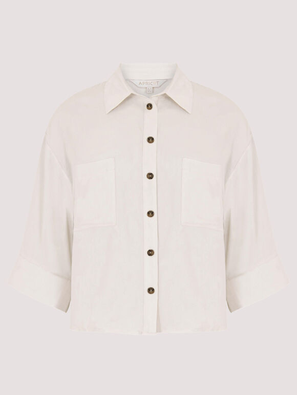 Wide Sleeve Shirt White
