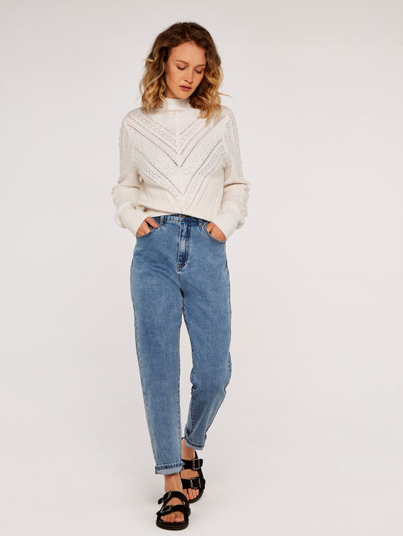 High Waisted Mom Jeans | Apricot Clothing