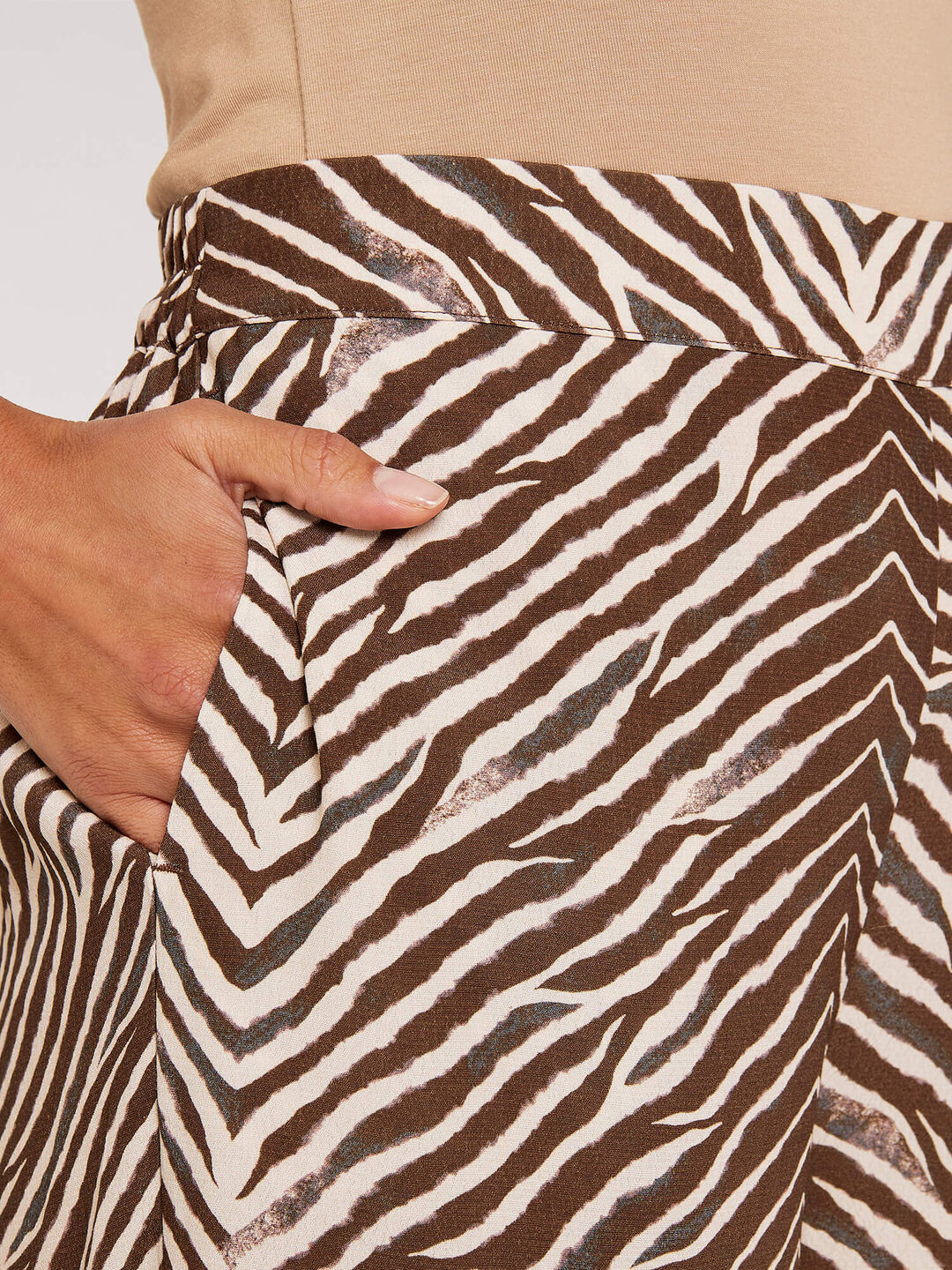 Zebra Palazzo Trousers | Apricot Clothing