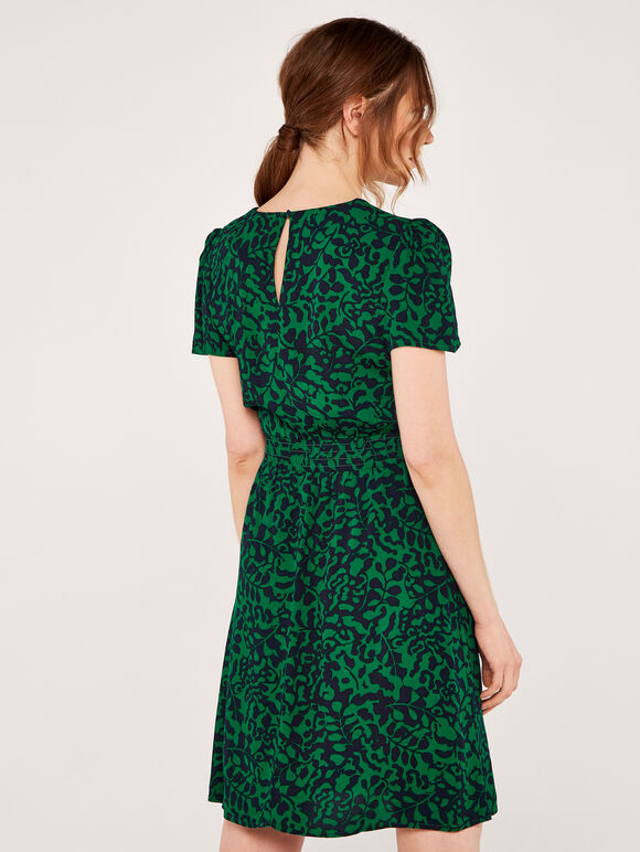 Leaf Silhouette Dress | Apricot UK